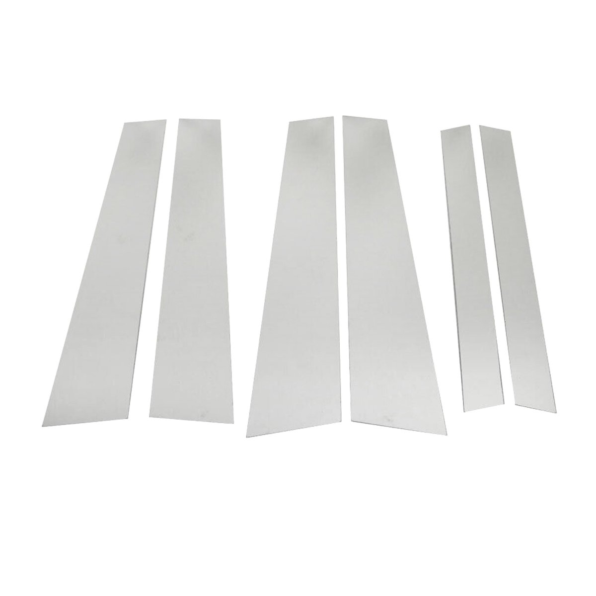 Mercedes GLK Class Pillar Trims - Omac - S.Steel - Gloss Silver - '09-'15 Mercedes GLK Class Pillar Trims - Omac - S.Steel - Gloss Silver - '09-'15